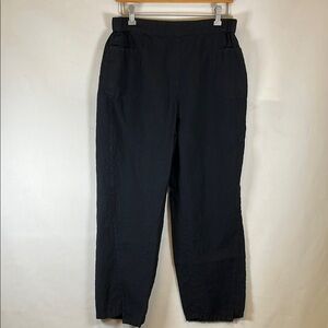 Liv by Habitat Clothes Linen Pants Women's Size M Navy Blue Straight Leg Relaxed